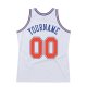 Custom White Orange-Royal Authentic Throwback Basketball Jersey