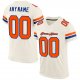 Custom Cream Orang-Royal Mesh Authentic Football Jersey