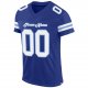 Custom Royal White-Light Blue Mesh Authentic Football Jersey