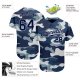 Custom Camo Navy-Gray Authentic Salute To Service Baseball Jersey