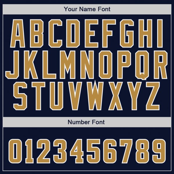 Custom Navy Old Gold-White Authentic Baseball Jersey