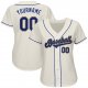 Custom Cream Royal-Gold Authentic Baseball Jersey