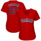 Custom Red Navy-White Baseball Jersey