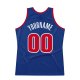 Custom Royal Red-White Authentic Throwback Basketball Jersey