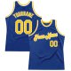 Custom Royal Gold-White Authentic Throwback Basketball Jersey